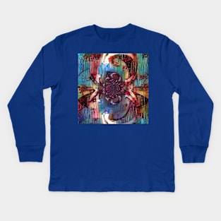 Abstract canvas in vivid colors Kids Long Sleeve T-Shirt